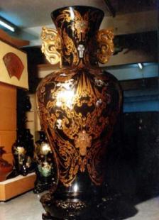 西漢云靈圖-2M雙耳大脫瓶 傳統(tǒng)漆器工藝的璀璨瑰寶